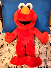 2021 Hasbro TICKLE ME ELMO Sesame Street 14" Plush Toy Red Laughs Works