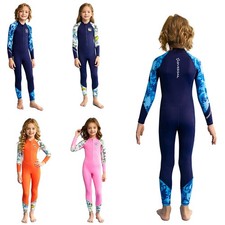 Kids Girls Wetsuit Sports Swimsuit Vacation Bathing Suits Training Swimming