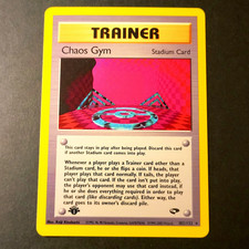 Chaos Gym 102/132 1st Edition Gym Challenge Trainer Pokemon Card WOTC 1999 NM