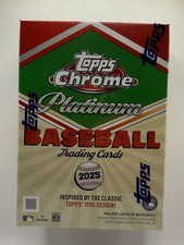 Caja bláster de valor de béisbol Topps cromada platino 2025 - en mano, envío gratuito