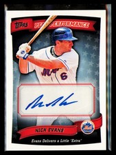 Nick Evans 2010 Topps Peak Performance Autographs PPA-NE New York Mets