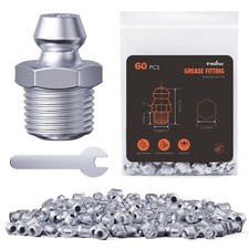 TRILINK 1/8"-27 Zerk Grease Fittings, SAE 1/8"-27-St.(60pcs),