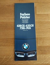 BMW E23 728i-745i + E24 628 CSi-635 CSi - Farben+ Polster (2/1979)