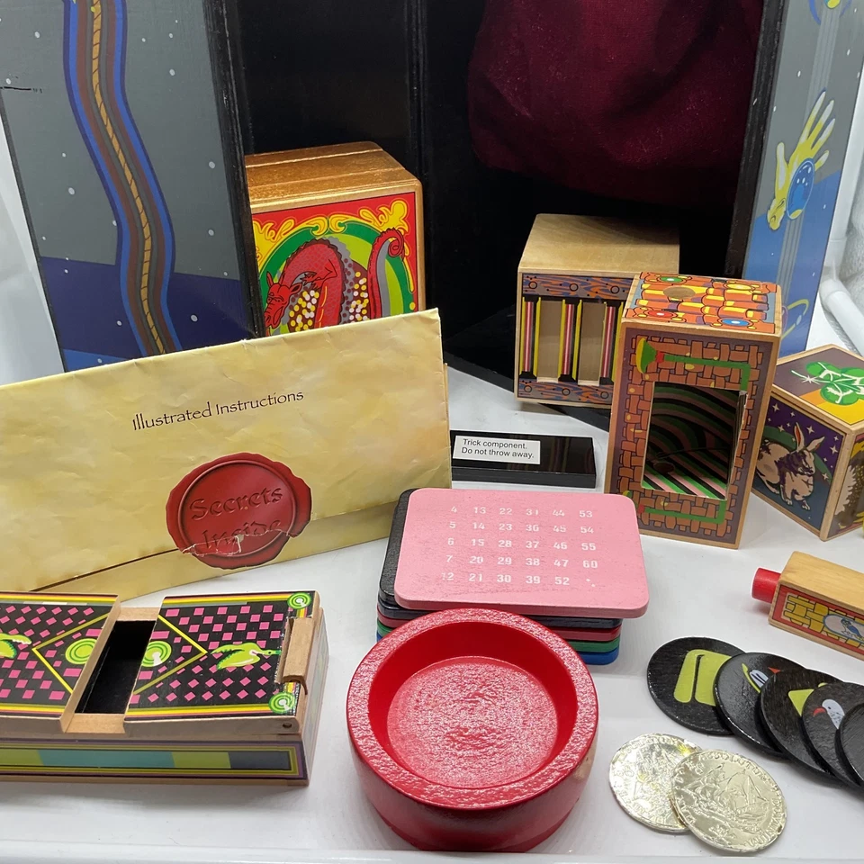 Melissa & Doug Magic Wooden Deluxe Set Vintage Style Magic Tricks Kit - Image 4 of 4