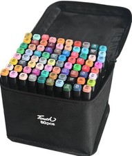 Touch 80 Piece Colour Marker Pens dual tip Alcohol Felt Pen Sketching Markers 