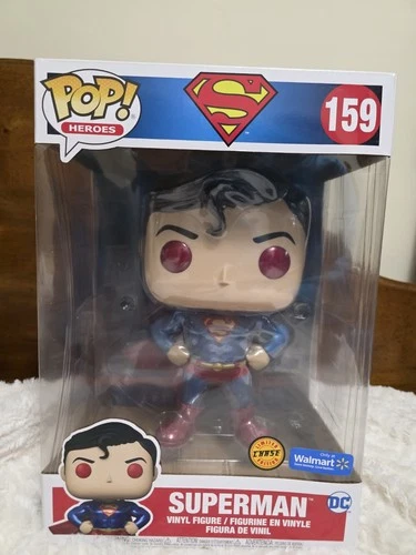 Funko Pop Vinyl Jumbo 10": DC Comics - Superman Chase - Walmart (Exclusive) #159