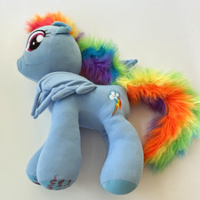 Hasbro My Little Pony Rainbow Dash Blue Plush Pony Washable 2014 Medium