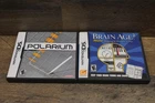 Nintendo DS - Brain Age 2 & Polarium - Complete in Box w/ Manual FAST SHIPPING