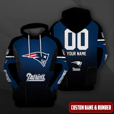 Personalized New England Football Team Patriotss Hoodie Lightweight Adults S-5XL
