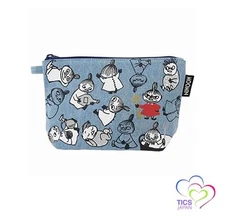 Small Planet Moomin [Cosme Pouch] Denim Gooddy Pouch/Little Miyi Brothers