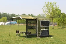 Universal SUV Camp Tent Car Sun Canopy 4 Person Sleep Japan Khaki Green Basic