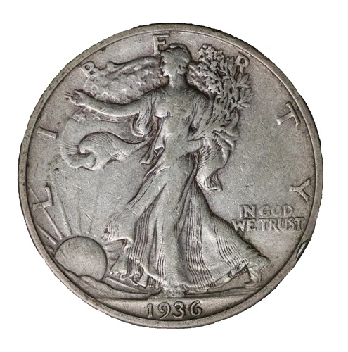 1936-S VF++ Liberty Walking Half Dollar