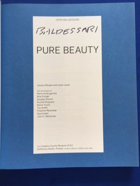 JOHN BALDESSARI: PURE BEAUTY - 1ST. SIGNED BY JOHN