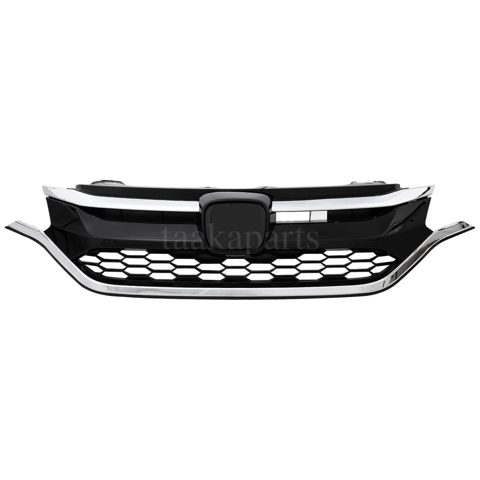 Front Bumper Grille Grill Headlights Headlamps Kit For 2015 2016 Honda CRV CR-V Foto 3 de 4