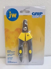 JW Soft Grip Deluxe Dog Nail Clipper w/ Nail Guard Stainless Steel Blades NEW