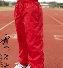 Kids Childrens Girls Boys Sport Shower Proof Elastic Waist Training Track Pants