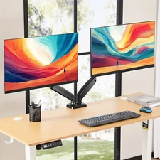 Single Dual Monitor Stand Full Adjustable with Swivel VESA Bracket C Clamp