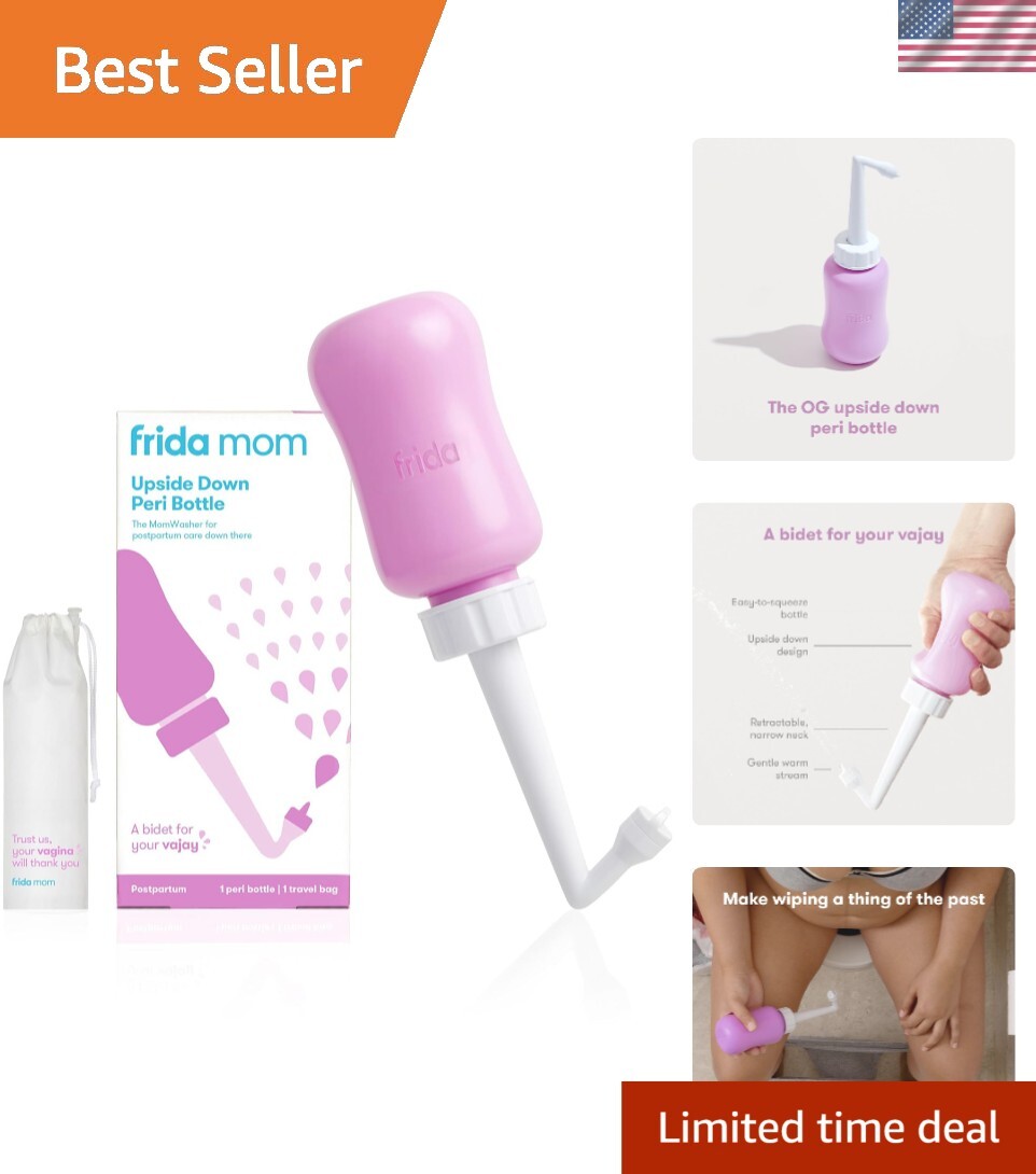 Portable Ergonomic Peri Bottle for Postpartum Hygiene