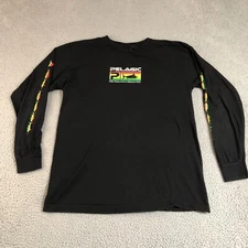 Vintage Pelagic Shirt Men Large Black Sports Logo Fishing Performance Graphic