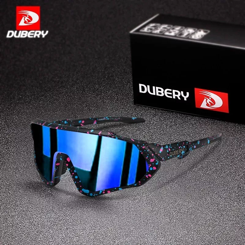 DUBERY Polarized Cycling Sunglasses for Men Women Cycling Sport Glasses  Outdoor