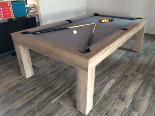 Discipline Entanglement Youth Rustic Oak Milano 8-10 Seater Dining/ American Pool Table | eBay