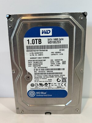 Western Digital Blue Desktop Hard Drive 1TB 3.5'' WD10EZEX Internal HDD SATA