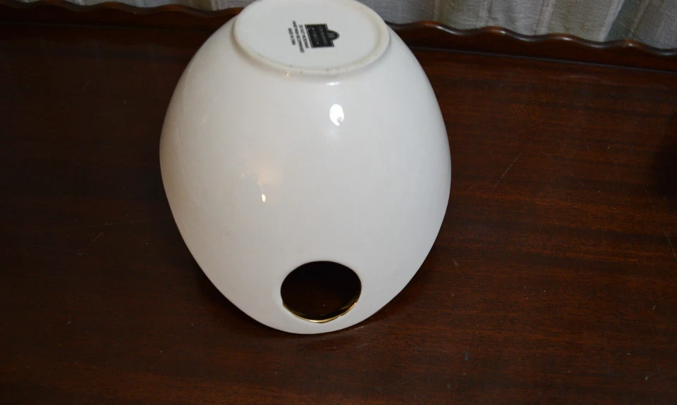 10 Strawberry Street Oval Porcelain Serving Bowl, Cut Out Handles and Gold Tone  - Image 2 of 4