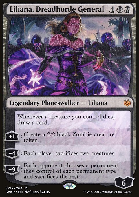 MTG Liliana, Dreadhorde General (97/330) War of the Spark LP | eBay