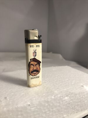 saddam cigarette Saddam Hussein Bye Bye Saddam Cigarette Lighter Rare F82