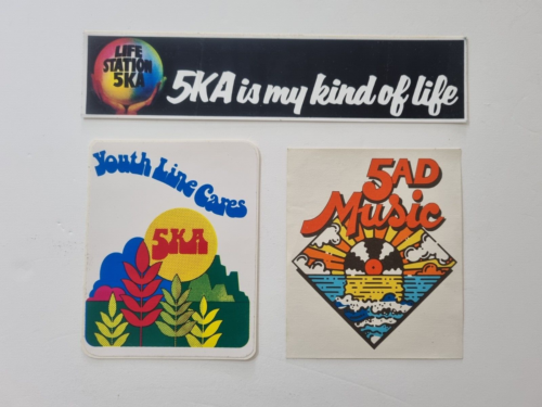 3 x 5KA Radio Station Vintage Decal Sticker Transfers - Picture 1 of 4