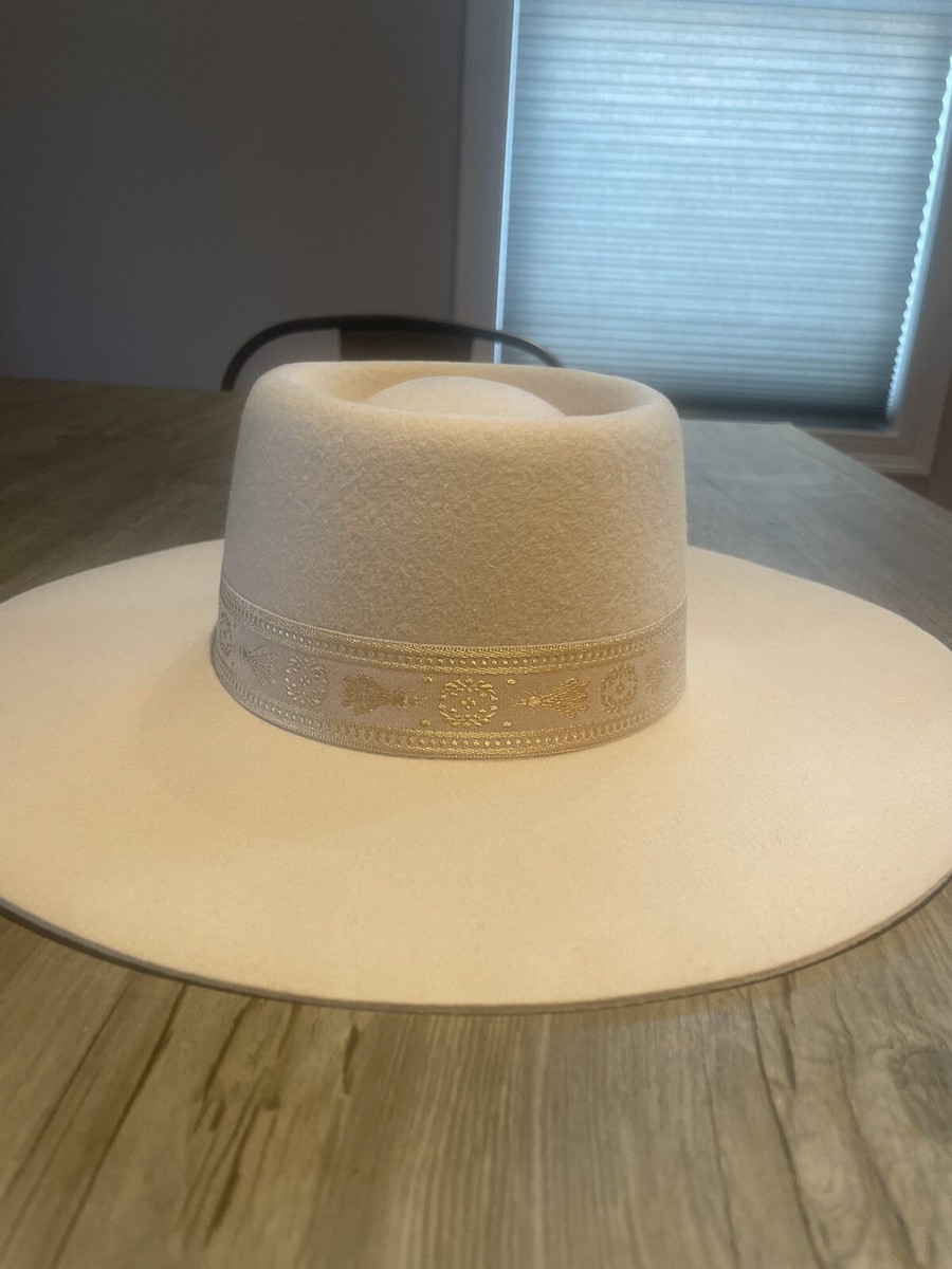 New Lack of Color Medium/M cream/beige/ivory wool boater  display picture 3