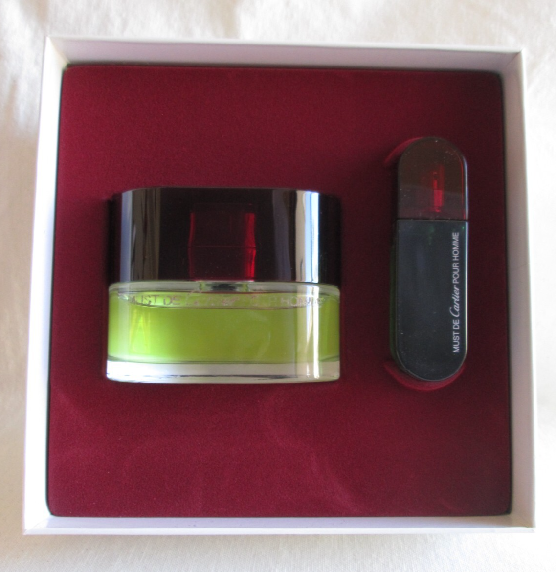 Must de Cartier Pour Homme Vintage Set Eau de Toilette 3.3 oz