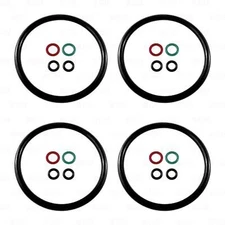 Ball Lock Corny Keg O-Rings Rebuild Kit Gasket Seals Lid Posts Dip Tubes X4 Sets