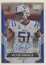 2021 Score Rookies Artist's Proof Signatures 34/35 Victor Dimukeje #397 Auto 9r9