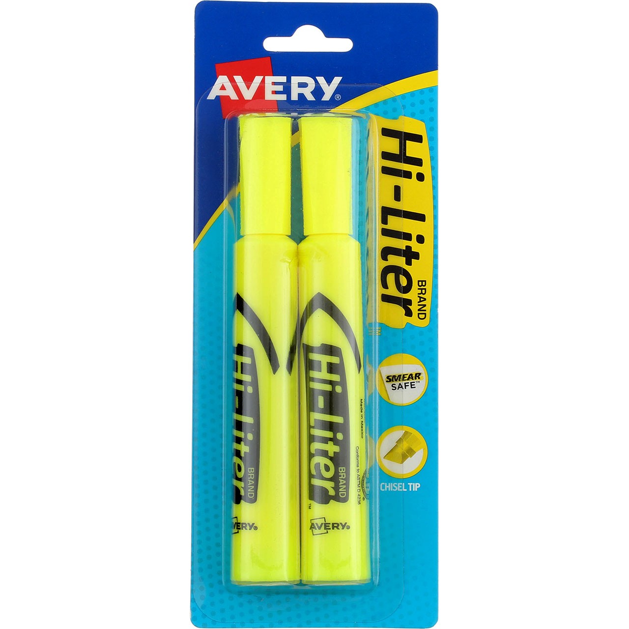 Hi-Liter Highlighter, Desk-Style, Chisel Tip, Yellow 24081, 