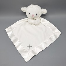Baby Aspen Bedtime Blessings Prayer Lamb Rattle Lovey Security Blanket Satin