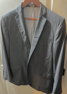 Men s Brooks Brothers Blazer, Charcoal Gray, Size 44R, Regent Fit