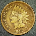 VG 1865 Fancy 5 1C Indian Head Cent