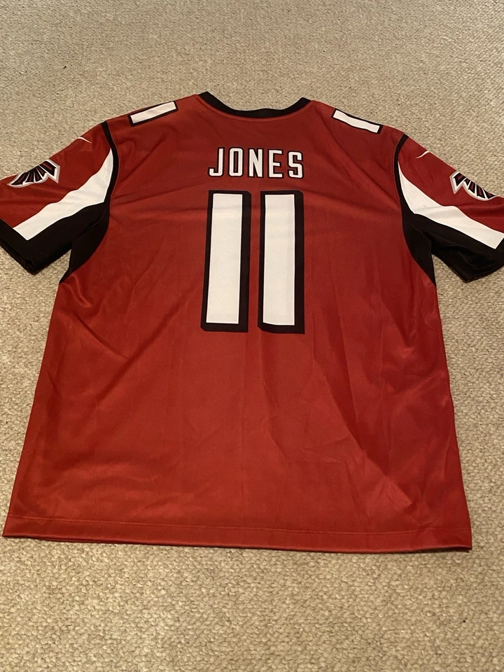 Camiseta Dri-Fit Adulto L-Julio Jones Atlanta Falcons Nike NFL #11 Roja Foto 2 de 2