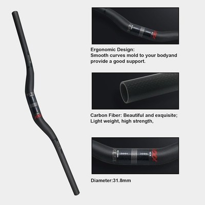 carbon lenker 31.8mm 740mm riser bar mtb downhill bike