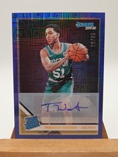 Tremont Waters2019-20 Donruss Rated Blue Infinite Signatures 26/35  Rookie 