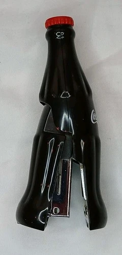 COCA COLA Bottle Shaped ~ Office & Home Stapler ~ 4.5" ~ Coke ~ Vintage ~ NEW