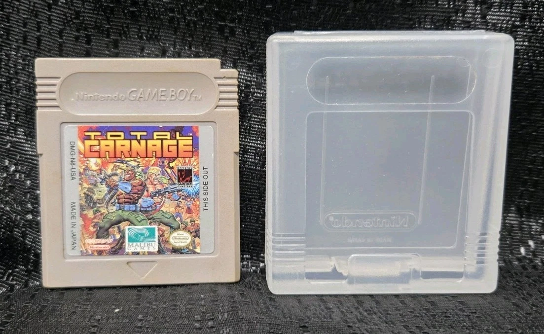Jeu Game Boy Total Carnage - Version Originale USA - État Correct
