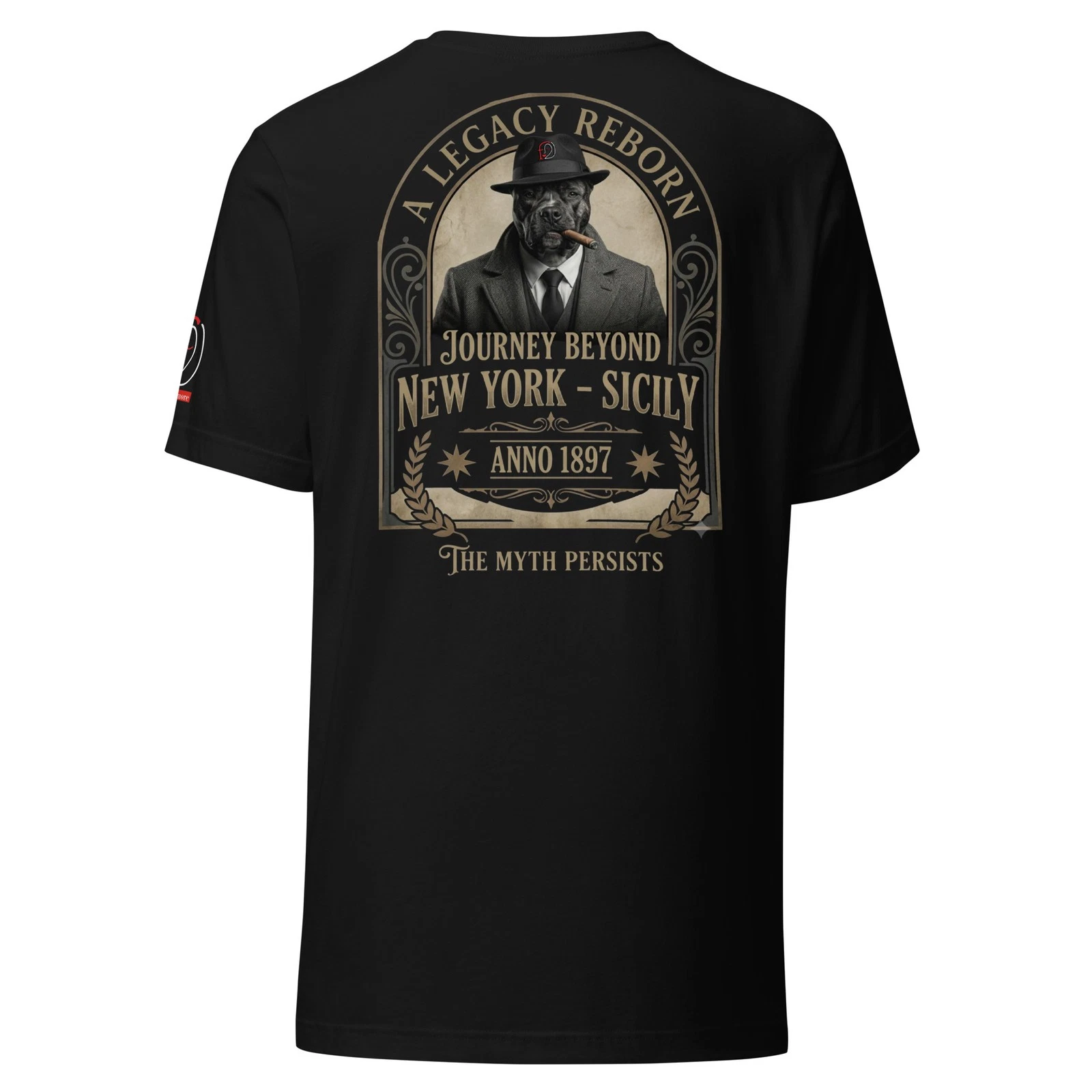T-Shirt Streetwear "LUKY" New York to Sicily Vintage - Maglietta Grafica Retro