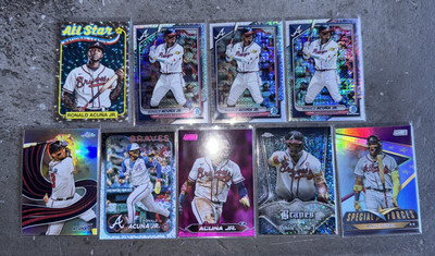 2024 Topps Ronald Acuna Jr. Parallel & Insert Lot x9    