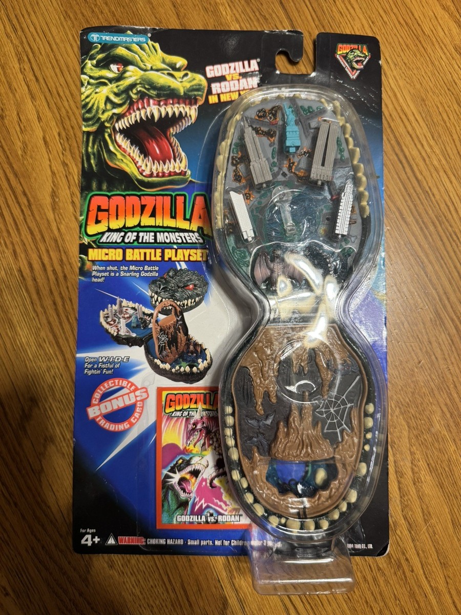 Trendmasters Godzilla Micro Battle Playset Godzilla vs Rodan New