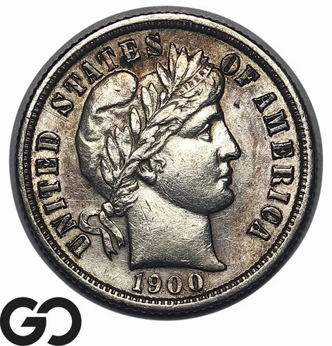 1900-S Barber Dime — photo from another recent sale