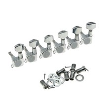 Left Handed 6 Inline Guitar Tuners Tuning Keys Machine Heads for Strat