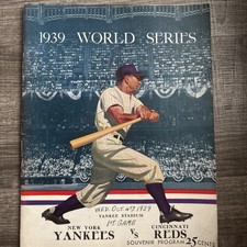 1939 World Series Program - Game 1 Original, Scored Game - Yankee Stadium 