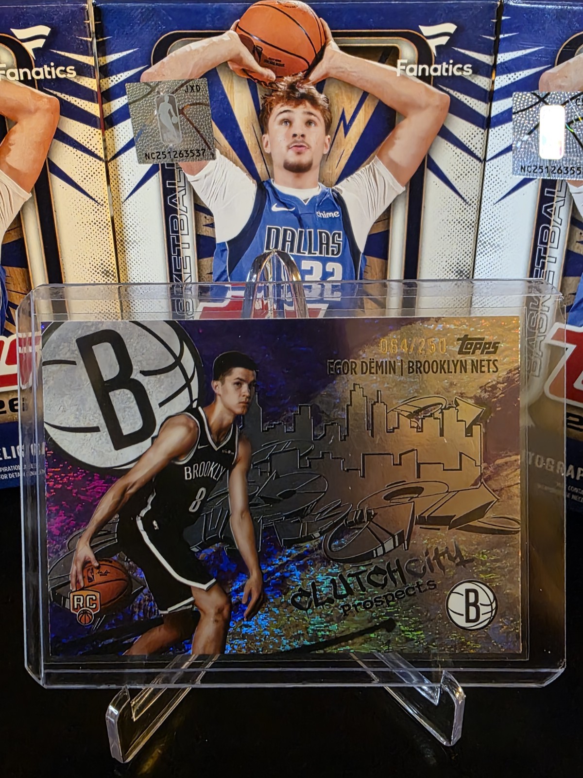 2025-26 Topps Basketball Egor Demin Clutch City Prospects Purple RC /250 #CC-8